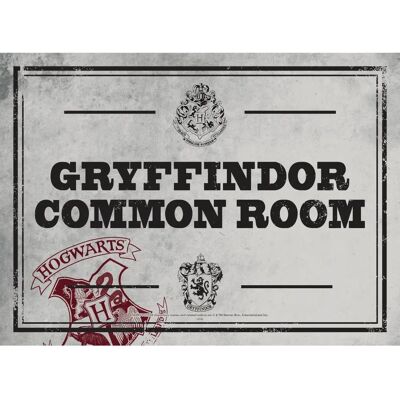 Half Moon Bay Harry Potter Common Room Metal Sign - 21x15cm Half Moon Bay Harry Potter Common Room Metal Sign - 21x15cm