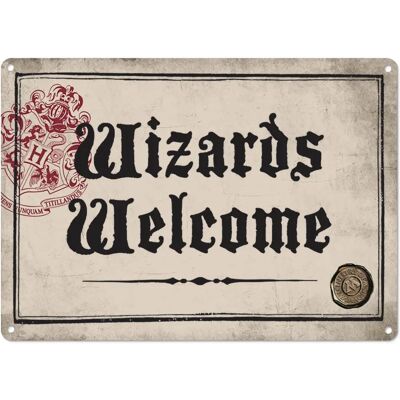 Half Moon Bay Harry Potter Blechschild Wizards Welcome - Schild Half Moon Bay Harry Potter Blechschild Wizards Welcome - Schild