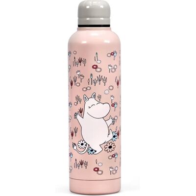 Moomin rosa metallvattenflaska - 500ml - Miljövänlig isolerad flaska Moomin rosa metallvattenflaska - 500ml - Miljövänlig isolerad flaska