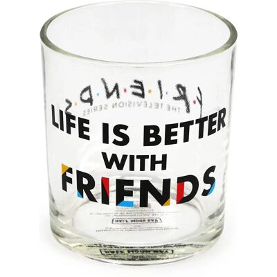 MNS CL-132194 - Bicchiere in vetro Friends - Lavabile in lavastoviglie MNS CL-132194 - Bicchiere in vetro Friends - Lavabile in lavastoviglie
