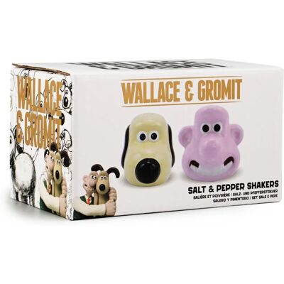 Wallace & Gromit Salt & Pepper Shakers - Fun Ceramic Set Wallace & Gromit Salt & Pepper Shakers - Fun Ceramic Set