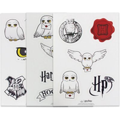 Feuilles d'autocollants Hedwig Harry Potter - Licence officielle - Album & stickers - Publicité Feuilles d'autocollants Hedwig Harry Potter - Licence officielle - Album & stickers - Publicité