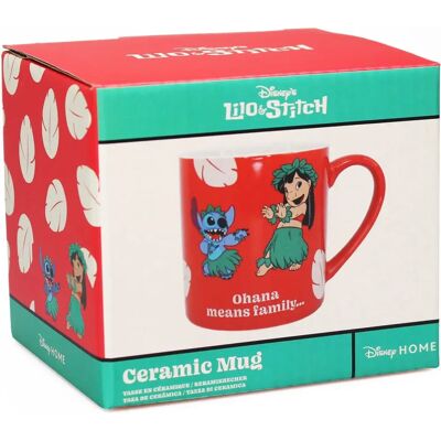 Mug Disney Lilo et Stitch Ohana - 310ml - Publicité Mug Disney Lilo et Stitch Ohana - 310ml - Publicité