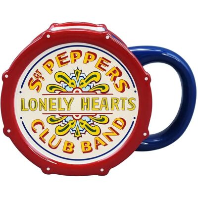 The Beatles Sgt Pepper Drum Mug - Red & Collectible The Beatles Sgt Pepper Drum Mug - Red & Collectible