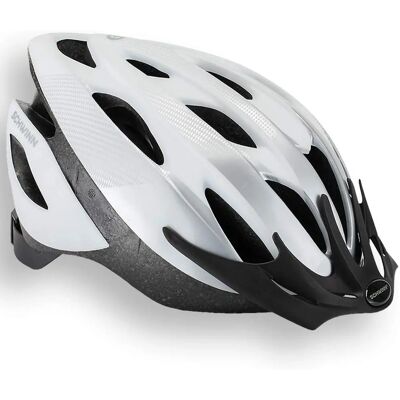 Schwinn White & Silver Helmet - Adjustable Cycling Safety Gear Schwinn White & Silver Helmet - Adjustable Cycling Safety Gear