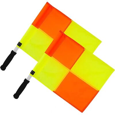 Drapeaux et porte-voix pour arbitres Optimum - Pack de 2 - Publicité Drapeaux et porte-voix pour arbitres Optimum - Pack de 2 - Publicité