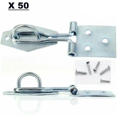 Unknown - 3in Hasp & Staple - Zinc plated - 3in - Hasp and staple latch Unknown - 3in Hasp & Staple - Zinc plated - 3in - Hasp and staple latch