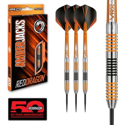 Red Dragon - Amberjack 4 - Tungstène 90% - 23 g - Fléchettes - Publicité Red Dragon - Amberjack 4 - Tungstène 90% - 23 g - Fléchettes - Publicité