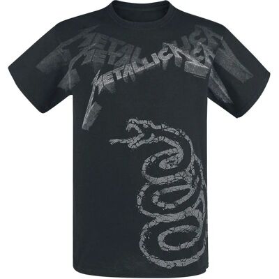 Metallica Black Album Faded - Lyhythihainen T-paita - Mies - Musta - Tuotetyyppi Metallica Black Album Faded - Lyhythihainen T-paita - Mies - Musta - Tuotetyyppi