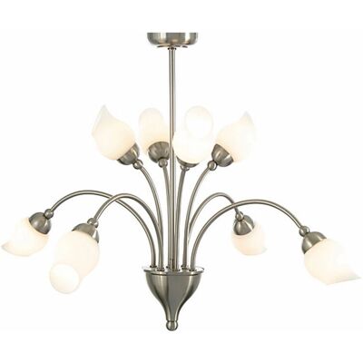 Inspired Lighting Rimini Pendant 8 Light G9 Satin Chrome - Pendant Light Inspired Lighting Rimini Pendant 8 Light G9 Satin Chrome - Pendant Light