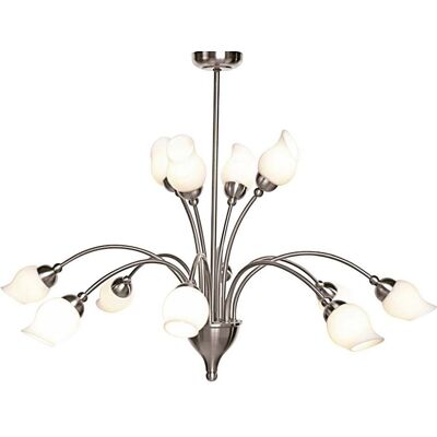 Inspired Lighting Rimini Pendant 12 Light G9 Satin Chrome - Pendant Light Inspired Lighting Rimini Pendant 12 Light G9 Satin Chrome - Pendant Light