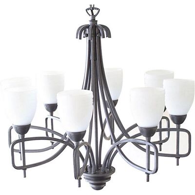 Inspired Lighting Ortona Pendant 8 Light E14 Russet Brown - Pendant Light Inspired Lighting Ortona Pendant 8 Light E14 Russet Brown - Pendant Light