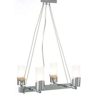 Inspired Lighting Kopus Rectangular Pendant - G9 Chrome 4-Light Inspired Lighting Kopus Rectangular Pendant - G9 Chrome 4-Light