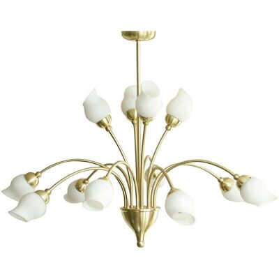 Inspired Lighting Rimini Pendant 12 Light G9 Satin Brass - Pendant Light Inspired Lighting Rimini Pendant 12 Light G9 Satin Brass - Pendant Light