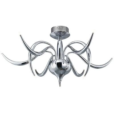 Inspired Lighting Llamas Ceiling 9 Light G4 Polished Chrome - Ceiling Light Inspired Lighting Llamas Ceiling 9 Light G4 Polished Chrome - Ceiling Light