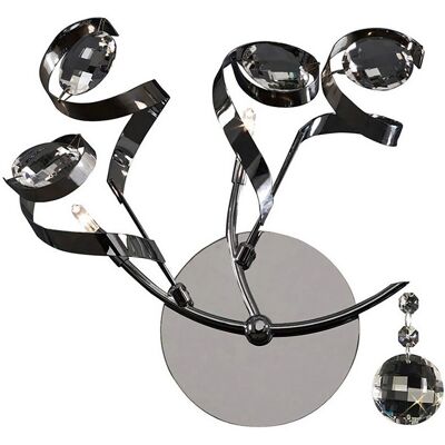 Inspired Lighting Kurlz Wall Lamp 2 Light G4 Polished Chrome - Wall Lamp Inspired Lighting Kurlz Wall Lamp 2 Light G4 Polished Chrome - Wall Lamp