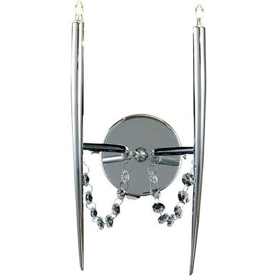 Inspired Lighting Zest Wall Lamp 2 Light G4 Polished Chrome - Wall Lamp Inspired Lighting Zest Wall Lamp 2 Light G4 Polished Chrome - Wall Lamp
