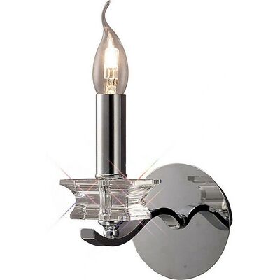 Inspired Lighting Nydia Wall Lamp E14 Polished Chrome - Wall Lamp Inspired Lighting Nydia Wall Lamp E14 Polished Chrome - Wall Lamp
