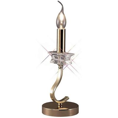 Inspired Lighting Nydia Table Lamp - French Gold - E14 - Table Lamp Inspired Lighting Nydia Table Lamp - French Gold - E14 - Table Lamp
