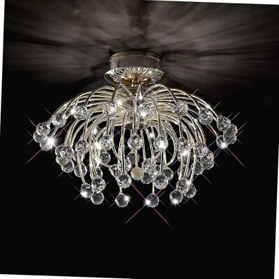 Inspired Lighting Xeena Ceiling 10 Light G4 French Gold/Crystal - Ceiling Light Inspired Lighting Xeena Ceiling 10 Light G4 French Gold/Crystal - Ceiling Light