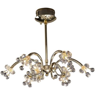 Inspired Lighting Octavia Pendant 9 Light G4 French Gold/Crystal - Non-LED Inspired Lighting Octavia Pendant 9 Light G4 French Gold/Crystal - Non-LED