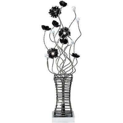 Inspired Lighting Majella Table Lamp - 4 Light G4 Polished Chrome/Black/Crystal Inspired Lighting Majella Table Lamp - 4 Light G4 Polished Chrome/Black/Crystal