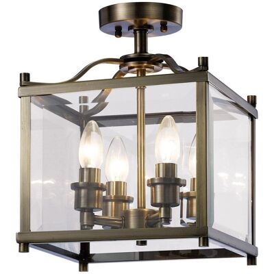 Inspired Lighting - Aston - Antique Brass Inspired Lighting - Aston - Antique Brass