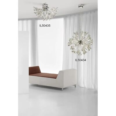 Inspired Lighting Love Table Lamp - Polished Chrome/White Glass - 3 Light G4 - Not LED/CFL Inspired Lighting Love Table Lamp - Polished Chrome/White Glass - 3 Light G4 - Not LED/CFL