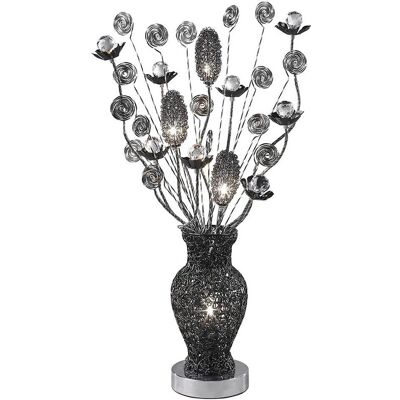 Inspired Lighting Nevada Table Lamp - 4 Light G4 Black/Crystal Inspired Lighting Nevada Table Lamp - 4 Light G4 Black/Crystal