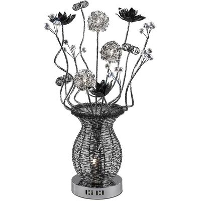 Inspired Lighting Calista Table Lamp - 4 Light G4 Black/Crystal Inspired Lighting Calista Table Lamp - 4 Light G4 Black/Crystal
