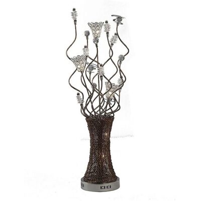 Inspired Lighting Kristal Table Lamp - 5 Light G4 - Chrome/Coffee/Silver/Crystal Inspired Lighting Kristal Table Lamp - 5 Light G4 - Chrome/Coffee/Silver/Crystal