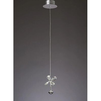 Aviva Ceiling Pendant - Crystal, Polished Chrome, 4000K Aviva Ceiling Pendant - Crystal, Polished Chrome, 4000K