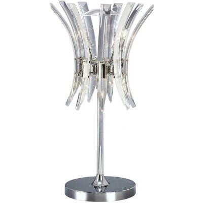 Inspired Lighting Sinclair Table Lamp 4 Light Polished Chrome - Table Lamp Inspired Lighting Sinclair Table Lamp 4 Light Polished Chrome - Table Lamp