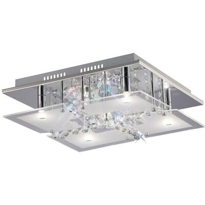 Inspired Lighting Chisora Flush Ceiling 5 Light Polished Chrome - Ceiling Light Fixture Inspired Lighting Chisora Flush Ceiling 5 Light Polished Chrome - Ceiling Light Fixture