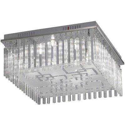 Inspired Lighting Capella Flush Ceiling 8 Light Polished Chrome - Ceiling Light Inspired Lighting Capella Flush Ceiling 8 Light Polished Chrome - Ceiling Light
