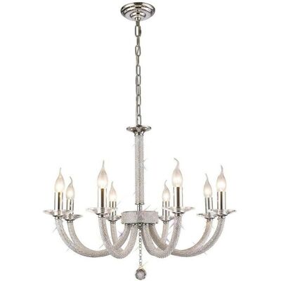 Inspired Lighting Elena Ceiling Pendant Chandelier 8 Light Polished Chrome - Ceiling Pendant Chandelier Inspired Lighting Elena Ceiling Pendant Chandelier 8 Light Polished Chrome - Ceiling Pendant Chandelier
