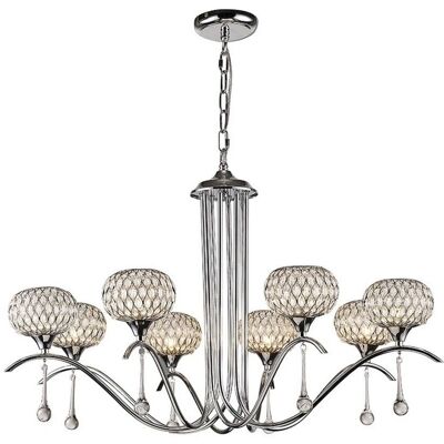 Inspired Lighting Chelsie Ceiling Pendant - 8 Light Polished Chrome Inspired Lighting Chelsie Ceiling Pendant - 8 Light Polished Chrome