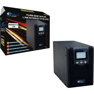 Powercool Powercool 2000VA Smart UPS - Line-Interactive 1600W Black Powercool Powercool 2000VA Smart UPS - Line-Interactive 1600W Black