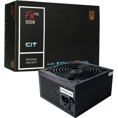 CiT FX Pro 80 Plus Bronze Power Supply - Power Supply Unit (PSU) CiT FX Pro 80 Plus Bronze Power Supply - Power Supply Unit (PSU)