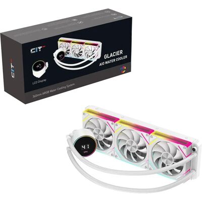 Cit Pro Glacier 360mm Aio Cooler - White - CPU Cooler Cit Pro Glacier 360mm Aio Cooler - White - CPU Cooler