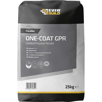 Everbuild - One Coat General Purpose Render - Grey - Render Everbuild - One Coat General Purpose Render - Grey - Render