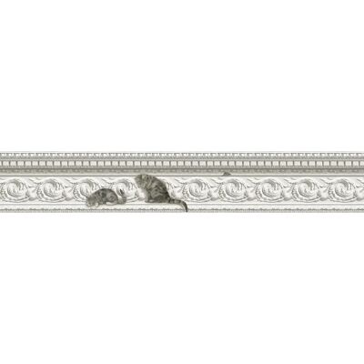 Cole & Son - Paddy & Louis - Grau und Weiß - Wallpaper Border Cole & Son - Paddy & Louis - Grau und Weiß - Wallpaper Border