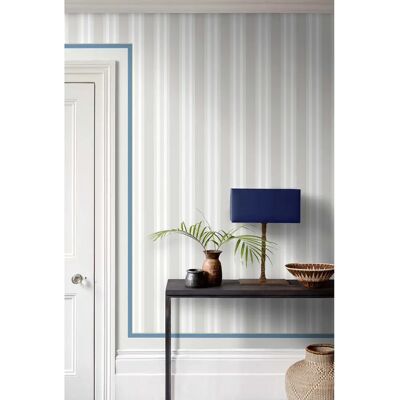 Cole & Son Jaspe Bordüre - Weiß/Blau & Gold - Tapetenbordüre Cole & Son Jaspe Bordüre - Weiß/Blau & Gold - Tapetenbordüre