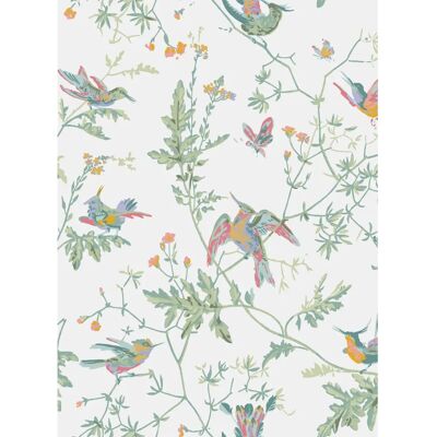 Cole & Son Hummingbirds Tapete - Romantischer Blumenmuster Cole & Son Hummingbirds Tapete - Romantischer Blumenmuster