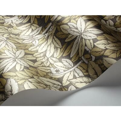 Cole & Son - Chiavi Segrete - Gold - Fornasetti Leaf - Wallpaper Cole & Son - Chiavi Segrete - Gold - Fornasetti Leaf - Wallpaper