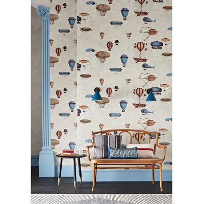 Cole & Son - Macchine Volanti - Stone - Rouge - Tapete Cole & Son - Macchine Volanti - Stone - Rouge - Tapete