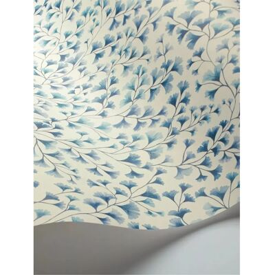 Cole & Son Maidenhair Tapete - Fossil Ginkgo in China Blue Cole & Son Maidenhair Tapete - Fossil Ginkgo in China Blue