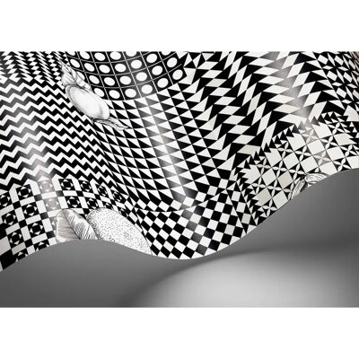 Cole & Son Tapete Frutta e Geometrico - Schwarz/Weiß - Tapete Cole & Son Tapete Frutta e Geometrico - Schwarz/Weiß - Tapete
