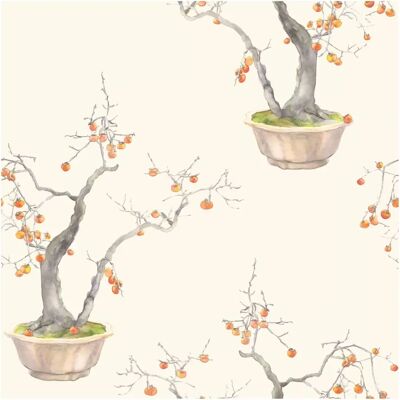 Cole & Son Kaki Persimmon Tapete - Wallpaper Cole & Son Kaki Persimmon Tapete - Wallpaper