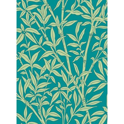 Cole & Son - Bamboo Forest - Pistazie - Petrol - Wallpaper Cole & Son - Bamboo Forest - Pistazie - Petrol - Wallpaper